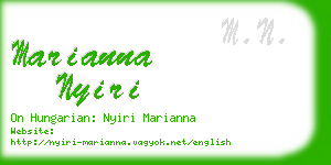 marianna nyiri business card